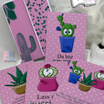 Digiset Kaktus Freunde Plotterdatei, Sublimation, Digistamp, Digipaper - Sewando