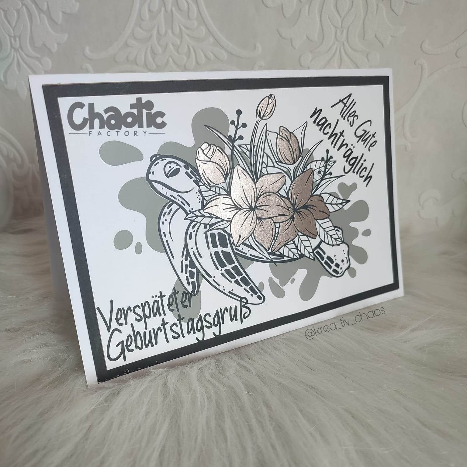 Plotterdatei Flower Turtle - Sewando