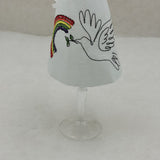 Stickdatei - Lampenschirm "Taube & Regenbogen"