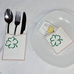 9x Stickdatei Kleeblatt Satinstick und ITH - Sewando
