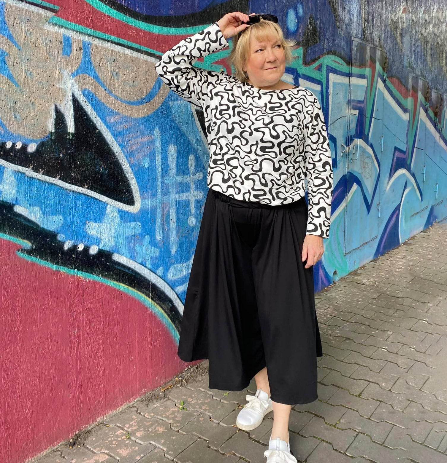 Schnittmuster Culotte Hosenrock AZUR (32-56) : - Sewando