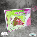 Plotterdatei Weintrauben Sublimation, Digistamp, Digipaper ! - Sewando