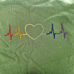 Stickdatei - Herzfrequenz Regenbogen - Sewando