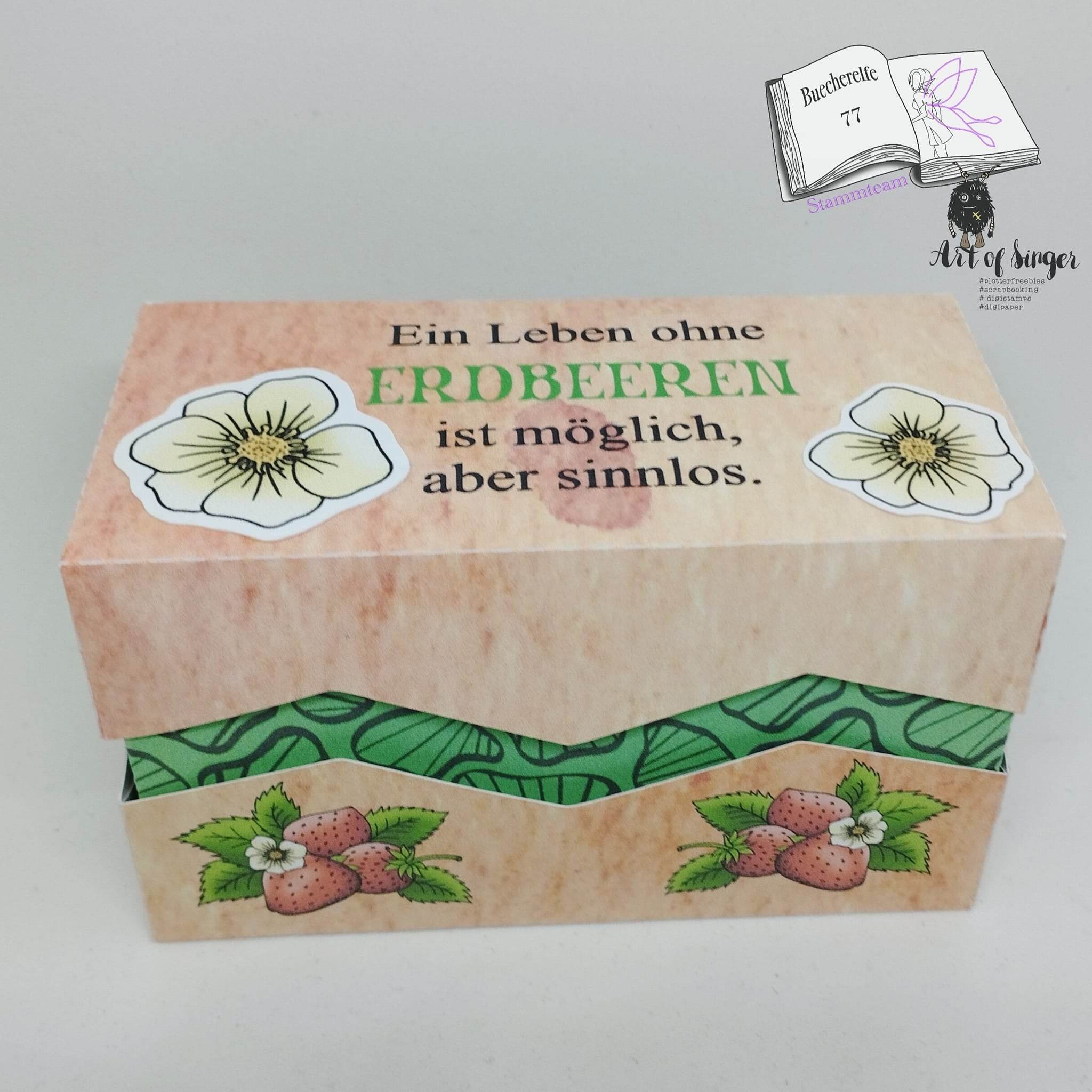 Digiset Erdbeere, Digistamp, Digipaper, Plotterdatei, Sublimation, Druck - Sewando