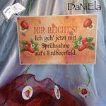 Digiset Erdbeere, Digistamp, Digipaper, Plotterdatei, Sublimation, Druck - Sewando