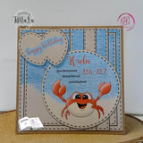 Digiset Karl der Krebs mit Rose Plotterdatei, Sublimation, Digistamp, Digipaper - Sewando