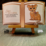 Digiset Löwe mit Gladiole Plotten, Sublimation, Drucken, Digistamp, Digipaper - Sewando