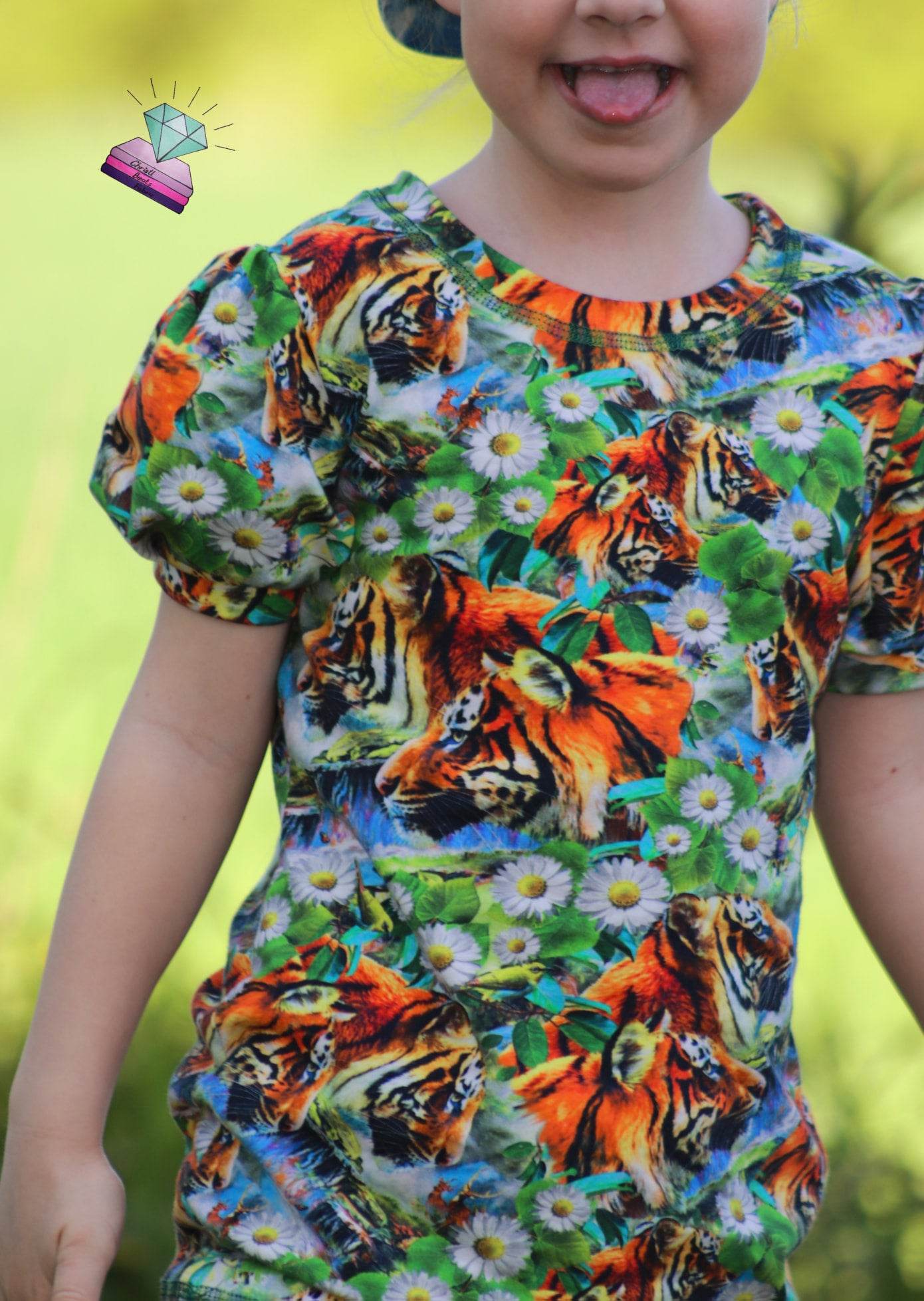 Schnittmuster Basicshirt Shirt für Mädchen Jamie Gr. 80-164 - Sewando