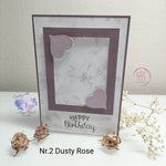 Digiset Hochzeits- und Geburtstagsset, Nr. 2 Dusty Rose Digipaper, Digistamp - Sewando