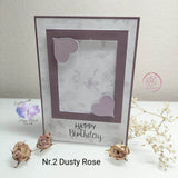 Digiset Hochzeits- und Geburtstagsset, Nr. 2 Dusty Rose Digipaper, Digistamp - Sewando