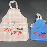 Stickdatei - Flaschenschürzen "Beste Mama" in 2 Größen