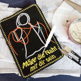 5x Stickdatei "Naht mit dir" ITH Schild, Mugrug, Solodatei