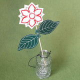 6x Stickdatei "Blatt" ITH Blätter für Blumenpieker