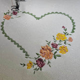 Stickdatei - Blumenherz - Sewando