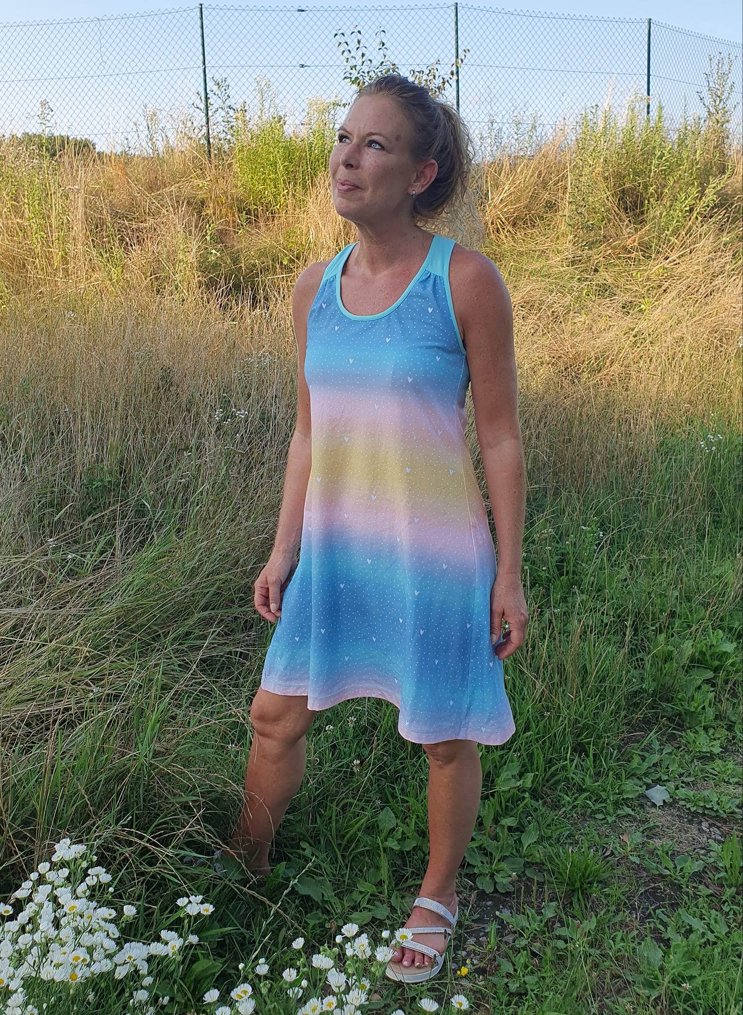 Schnittmuster Schlaf- und Strandkleid Racerback Kira für Damen Gr. 32-52 - Sewando