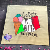 Plotterdatei Foliendatei "Gelato" Es gibt nur das wäre Eis!
