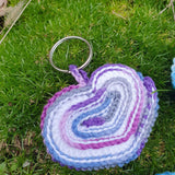 Häkelanleitung für Anhänger ,,Spiralherz"