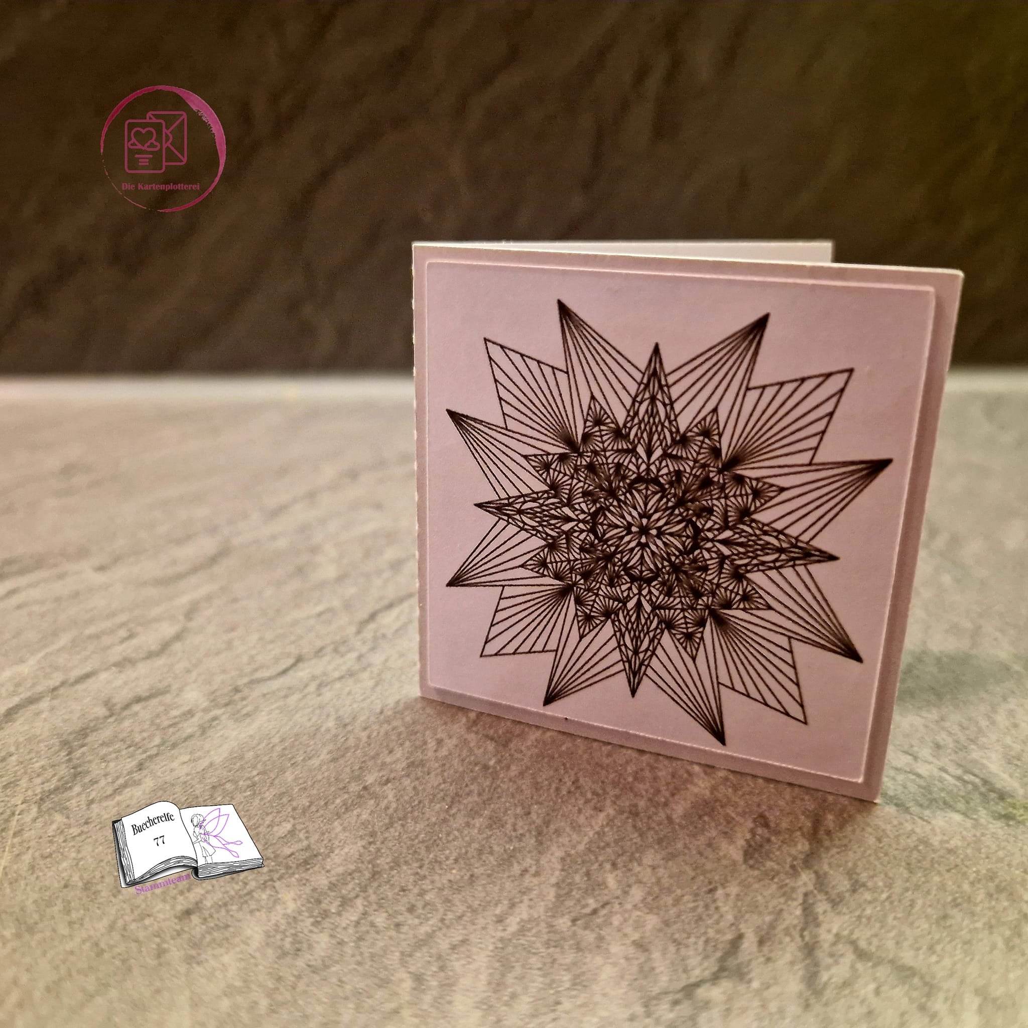 Digistamp Sternen Mandala Plotterdatei, Sublimation, Drucken, ! - Sewando