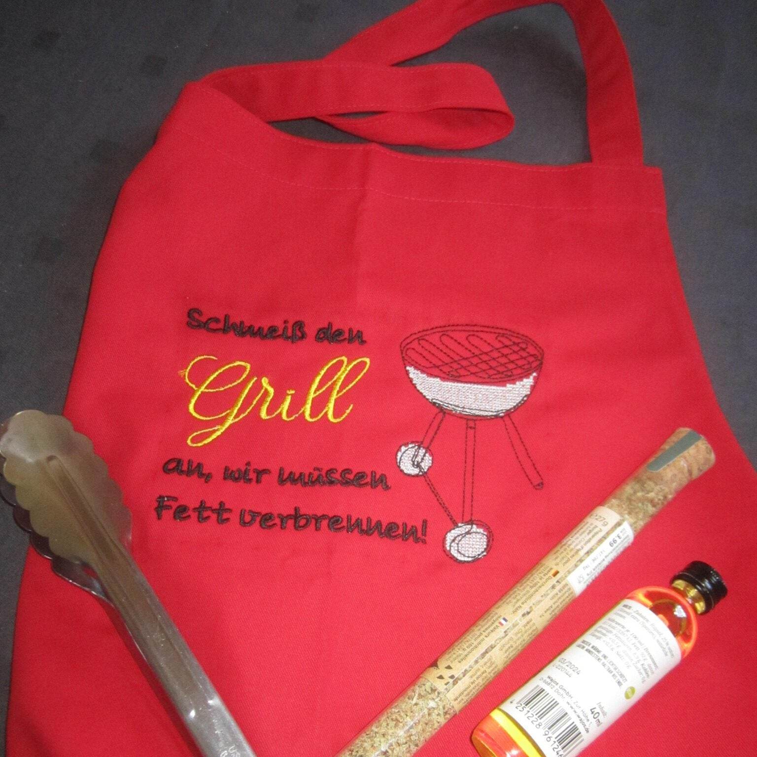 Stickdatei - Schmeiß den Grill an, wir müssen Fett verbrennen - Sewando