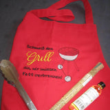 Stickdatei - Schmeiß den Grill an, wir müssen Fett verbrennen - Sewando