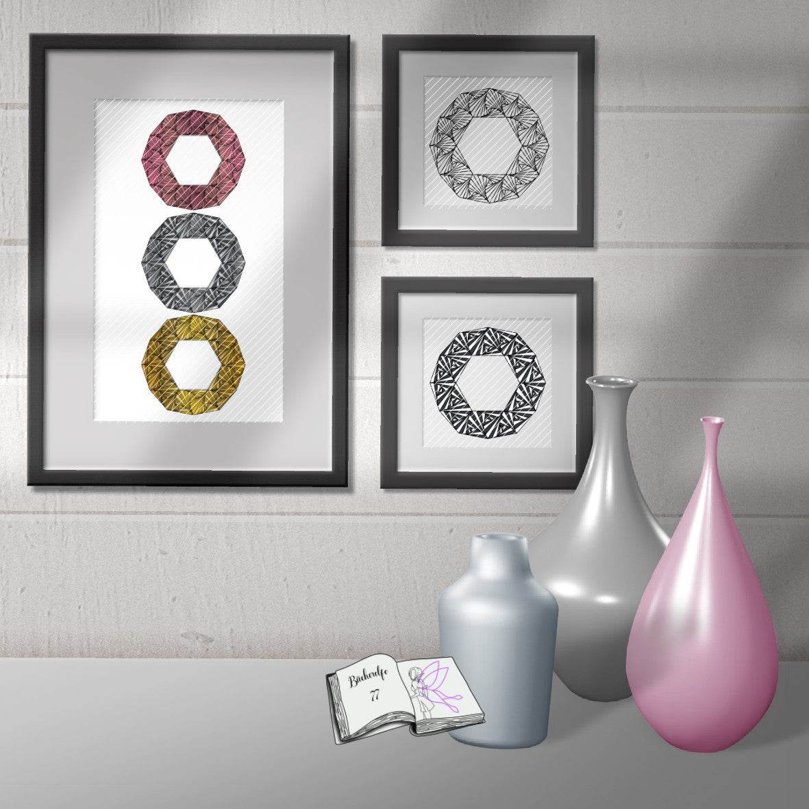Digistamp Rahmen rund gemustert Plotten, Sublimation, Drucken, Digistamp ! - Sewando