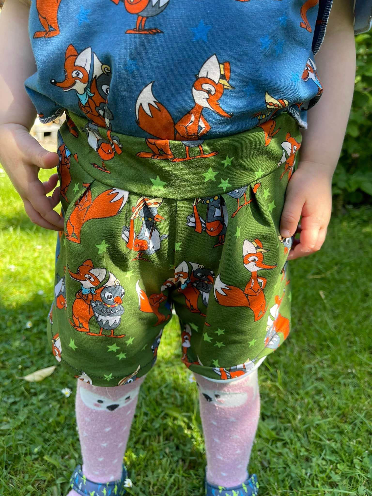 Schnittmuster Sommerhose Shorts für Kinder Amora Gr. 74-122 - Sewando