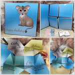 Digiset Löwe mit Gladiole Plotten, Sublimation, Drucken, Digistamp, Digipaper - Sewando