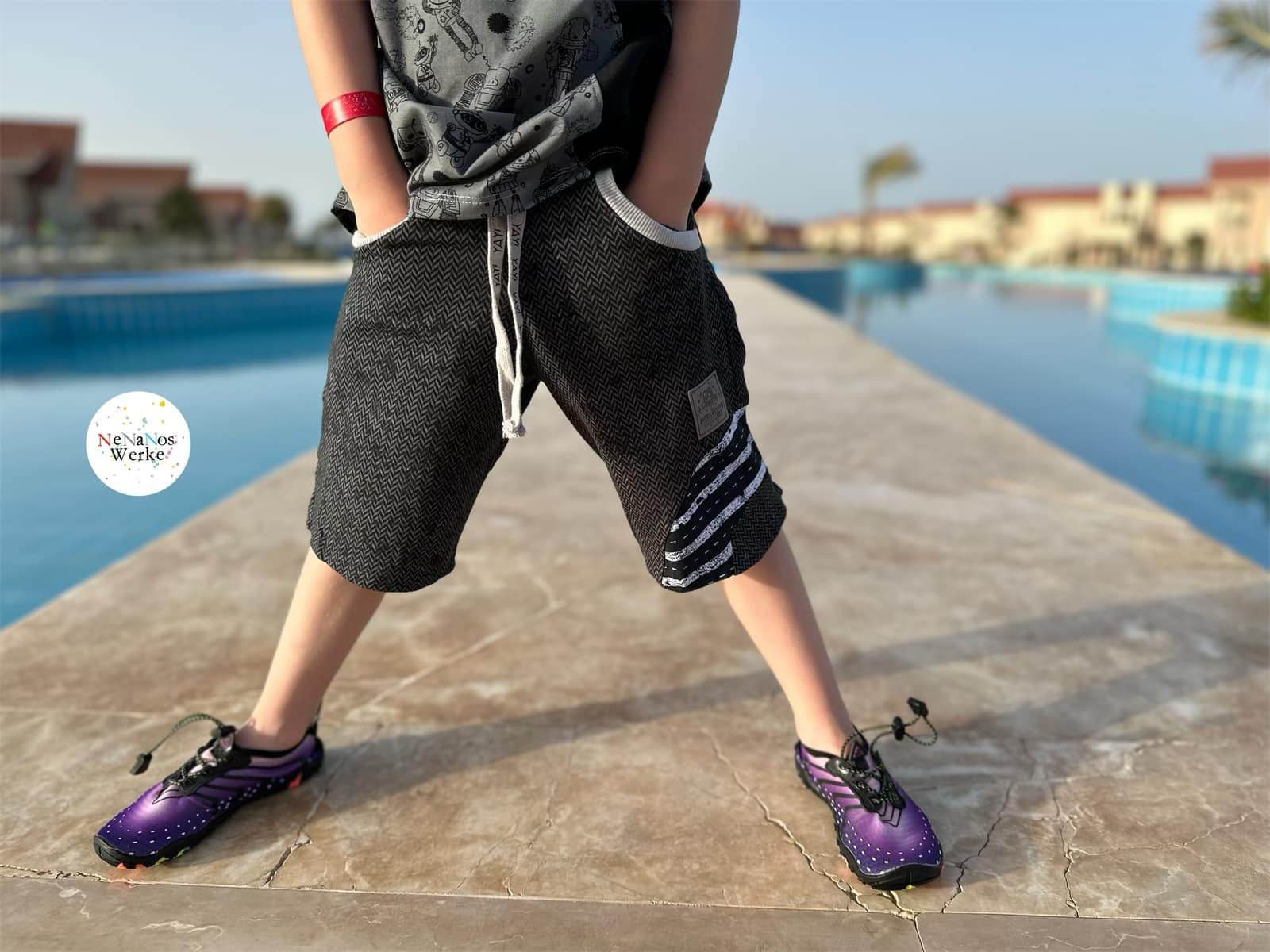 Schnittmuster *Big Wave Shorts* Kombi Set Baby & Kids & Teens Gr. 74-158 - Sewando