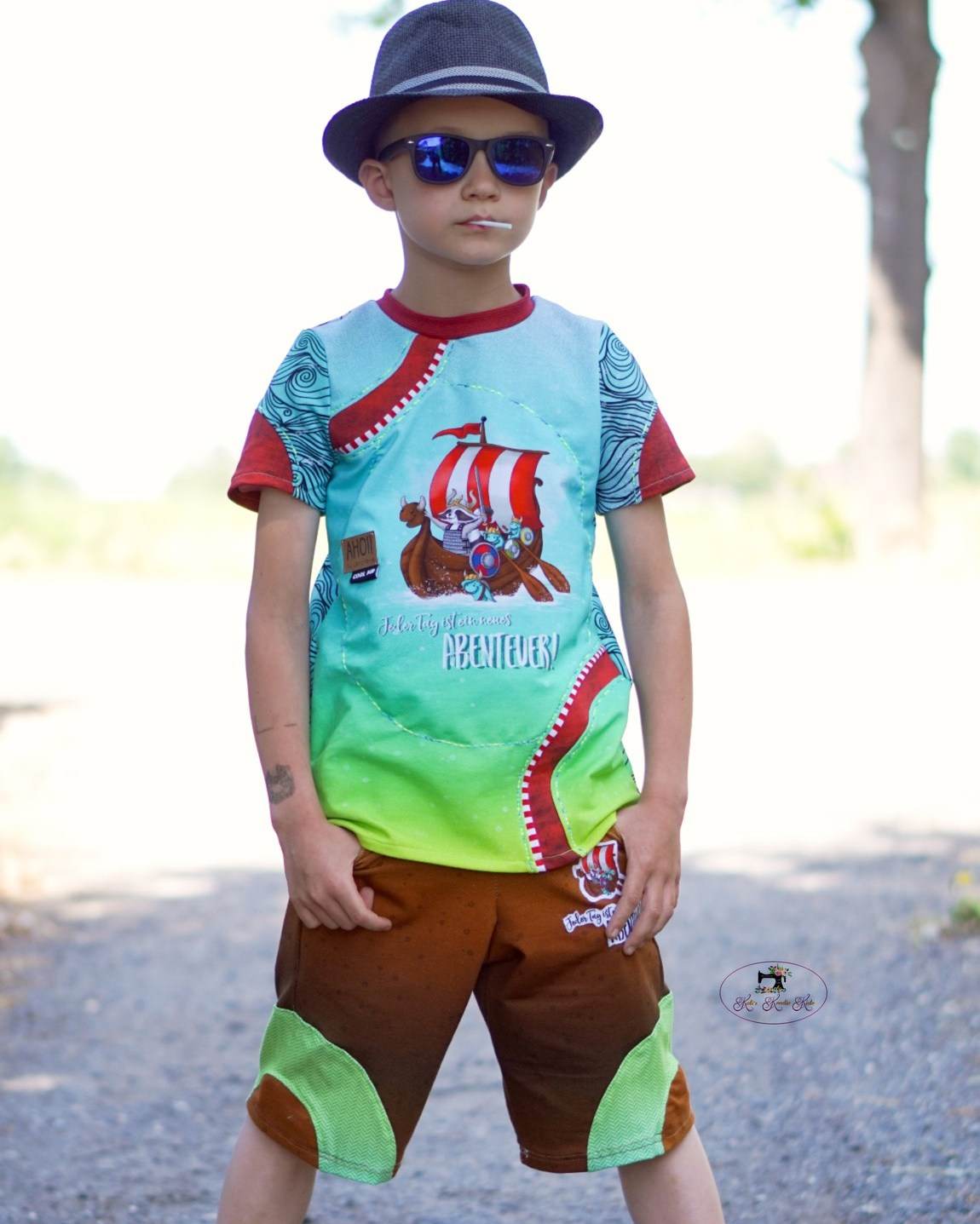 Schnittmuster *Big Wave Shirt* #T-Shirt Gr. 74-152 - Sewando