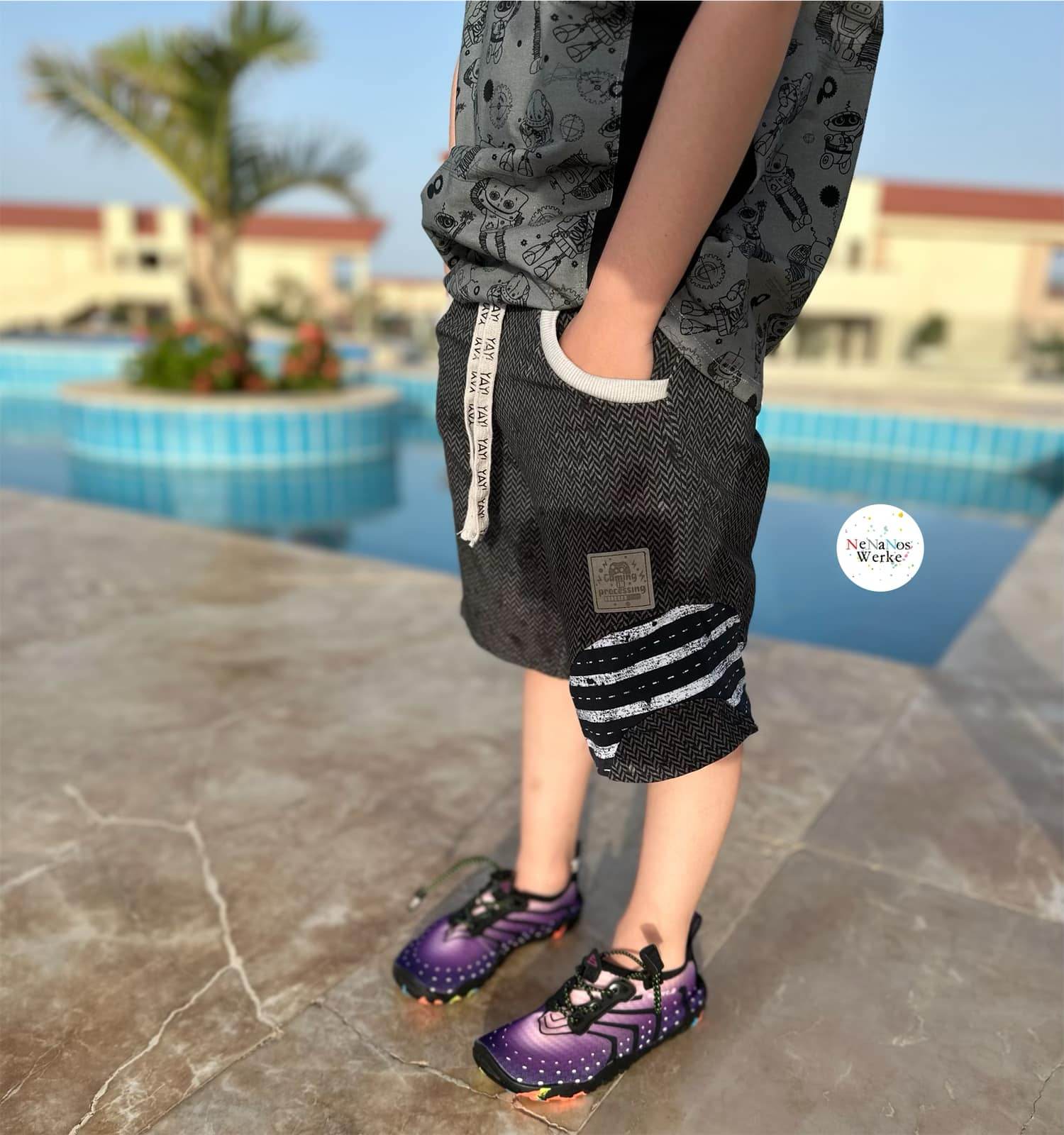 Schnittmuster *Big Wave Shorts* Version Teens Gr. 128-158 - Sewando