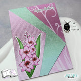 Plotterdatei Löwe mit Gladiole Sublimation, Digistamp, Digipaper ! - Sewando