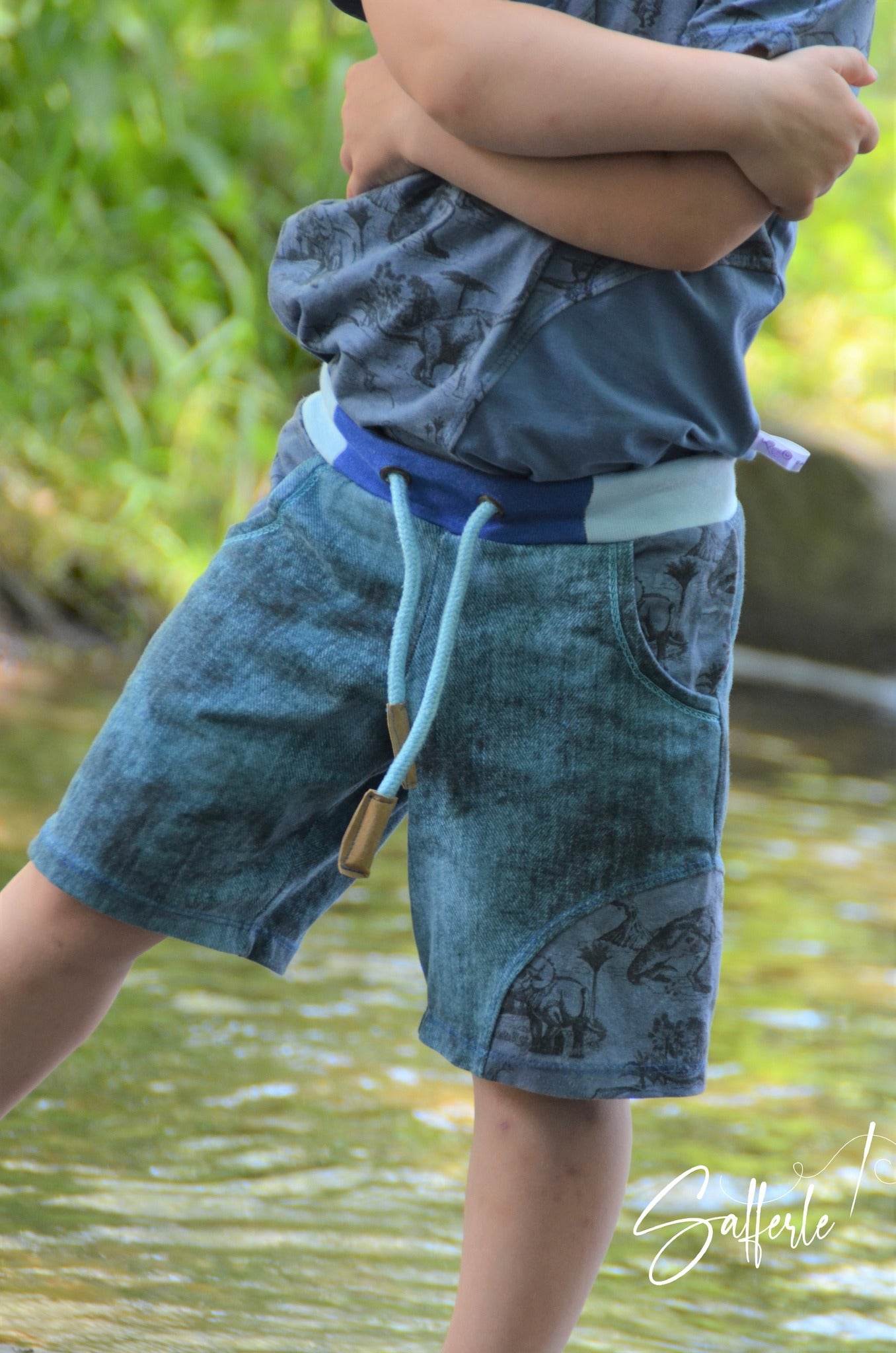 Schnittmuster *Big Wave Shorts* Version Teens Gr. 128-158 - Sewando