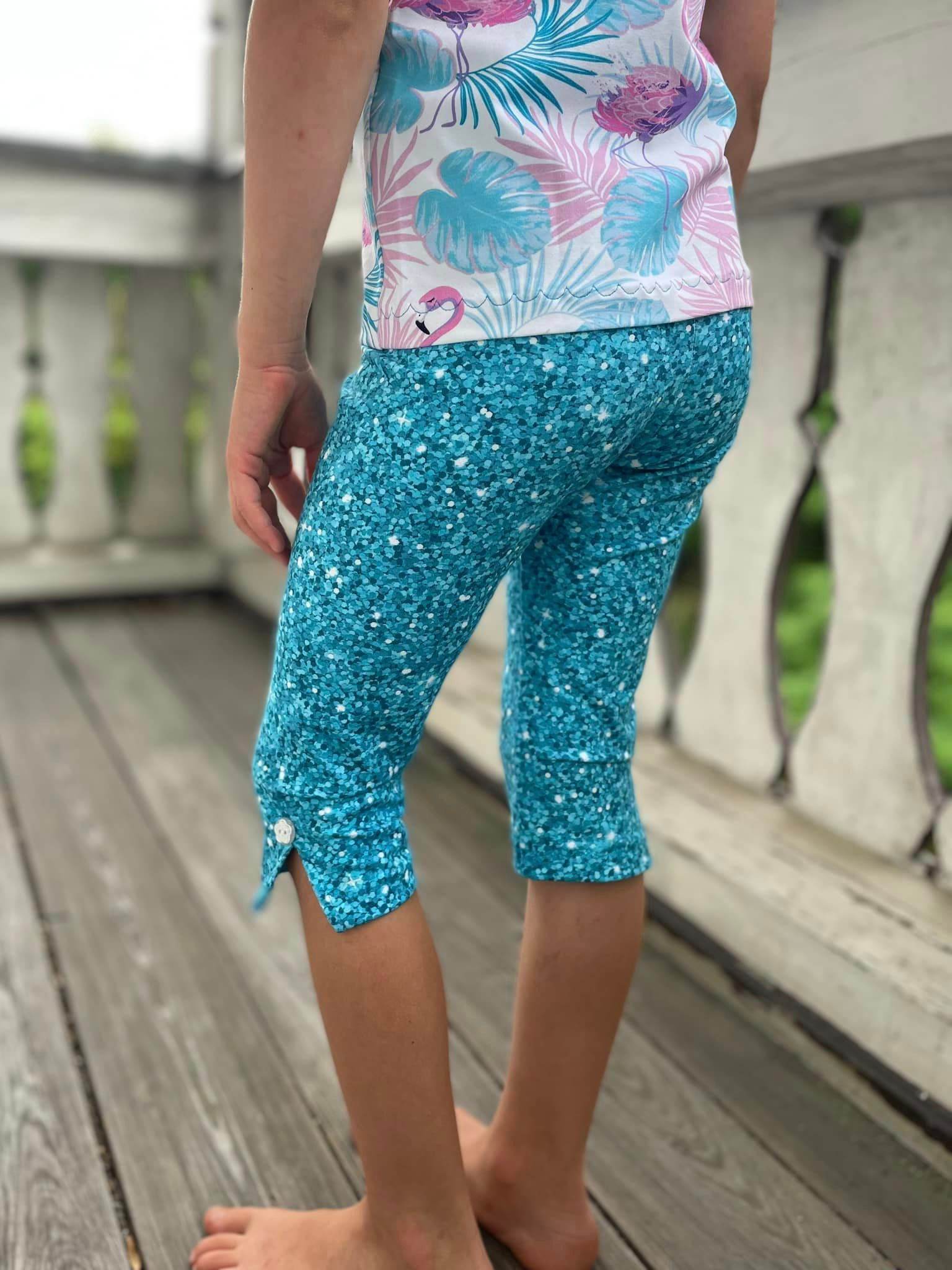 Caprihose Nina Gr. 98 - 164 inkl. A0 - Sewando