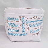 5x Stickdatei "Fadensammler" ITH Dosenmanschette