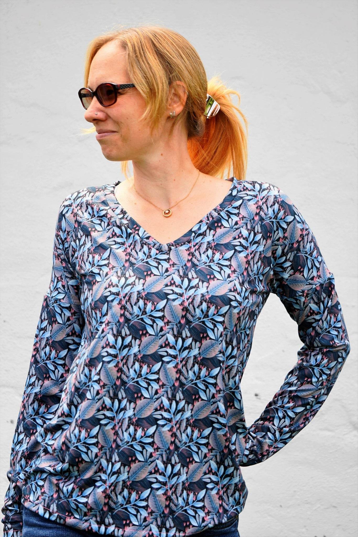Schnittmuster Shirt FREISING Gr. 32-56 + gratis Plotterdatei : - Sewando
