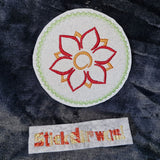 6x Stickdatei "Bundle Blume Lisa" ITH und Satinstick