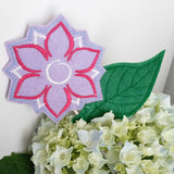 6x Stickdatei "Blatt" ITH Blätter für Blumenpieker