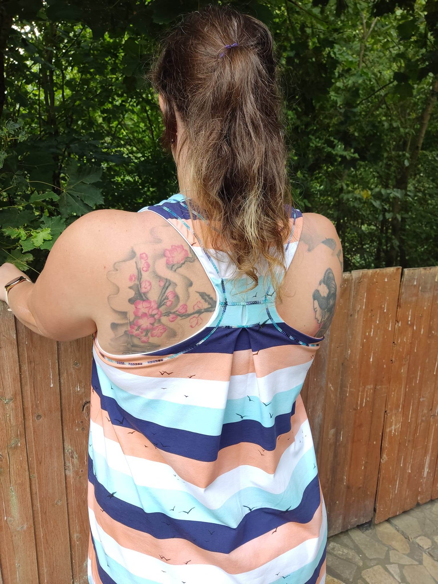 Schnittmuster Schlaf- und Strandkleid Racerback Kira für Damen Gr. 32-52 - Sewando