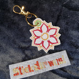 6x Stickdatei "Bundle Blume Lisa" ITH und Satinstick