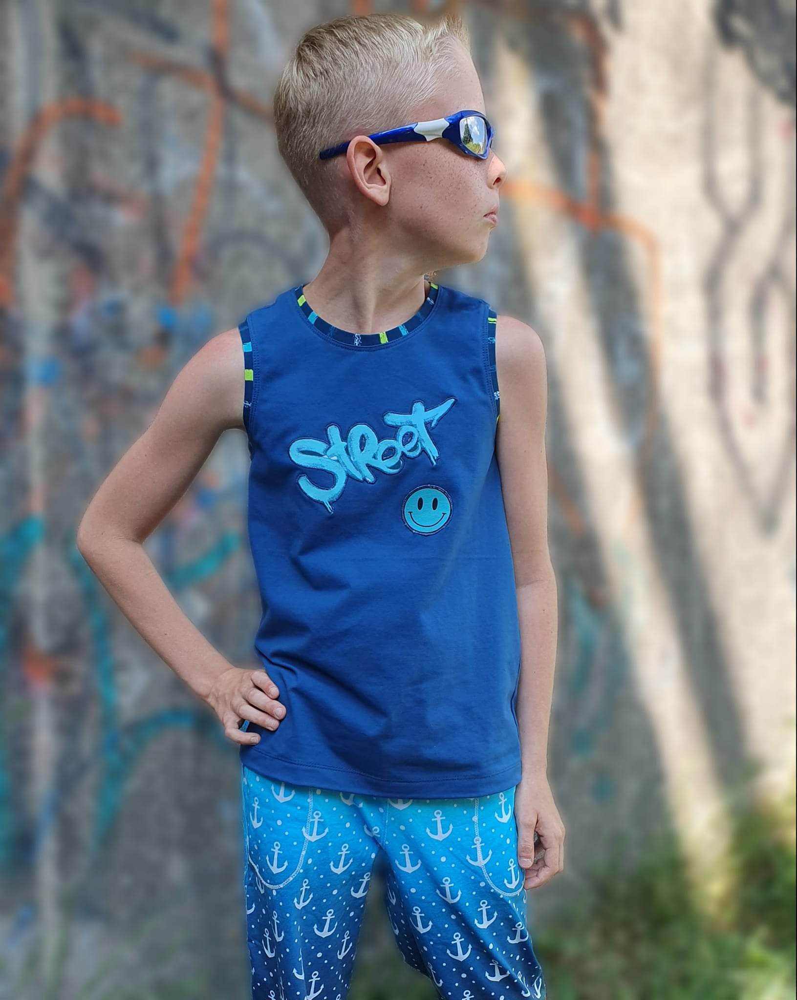 Schnittmuster Tankttop und Unterhemd Linus für Kinder Gr. 92-164 - Sewando