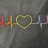 Stickdatei - Herzfrequenz Regenbogen - Sewando