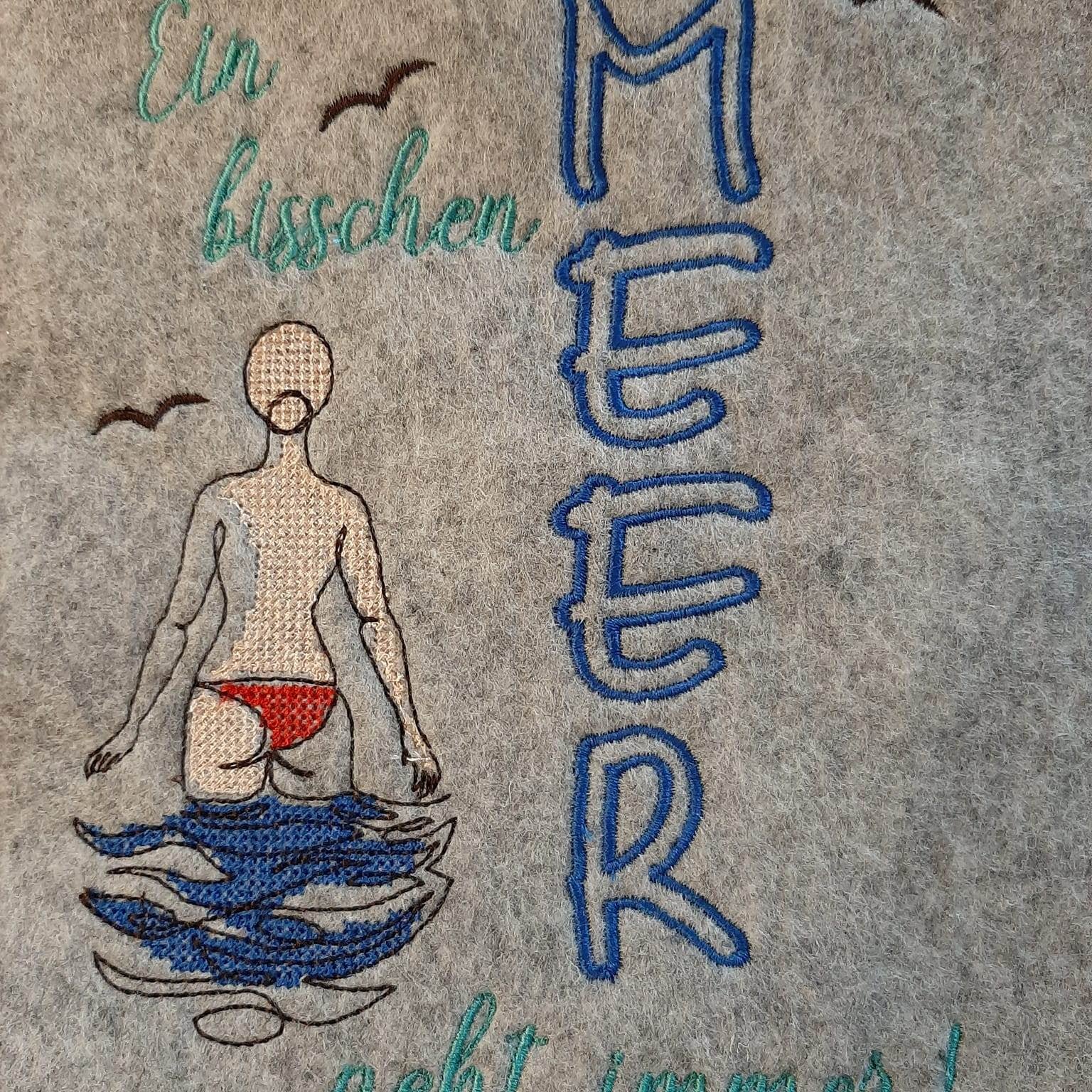 Stickdatei - Ein bisschen MEER geht immer (2 Größen) - Sewando