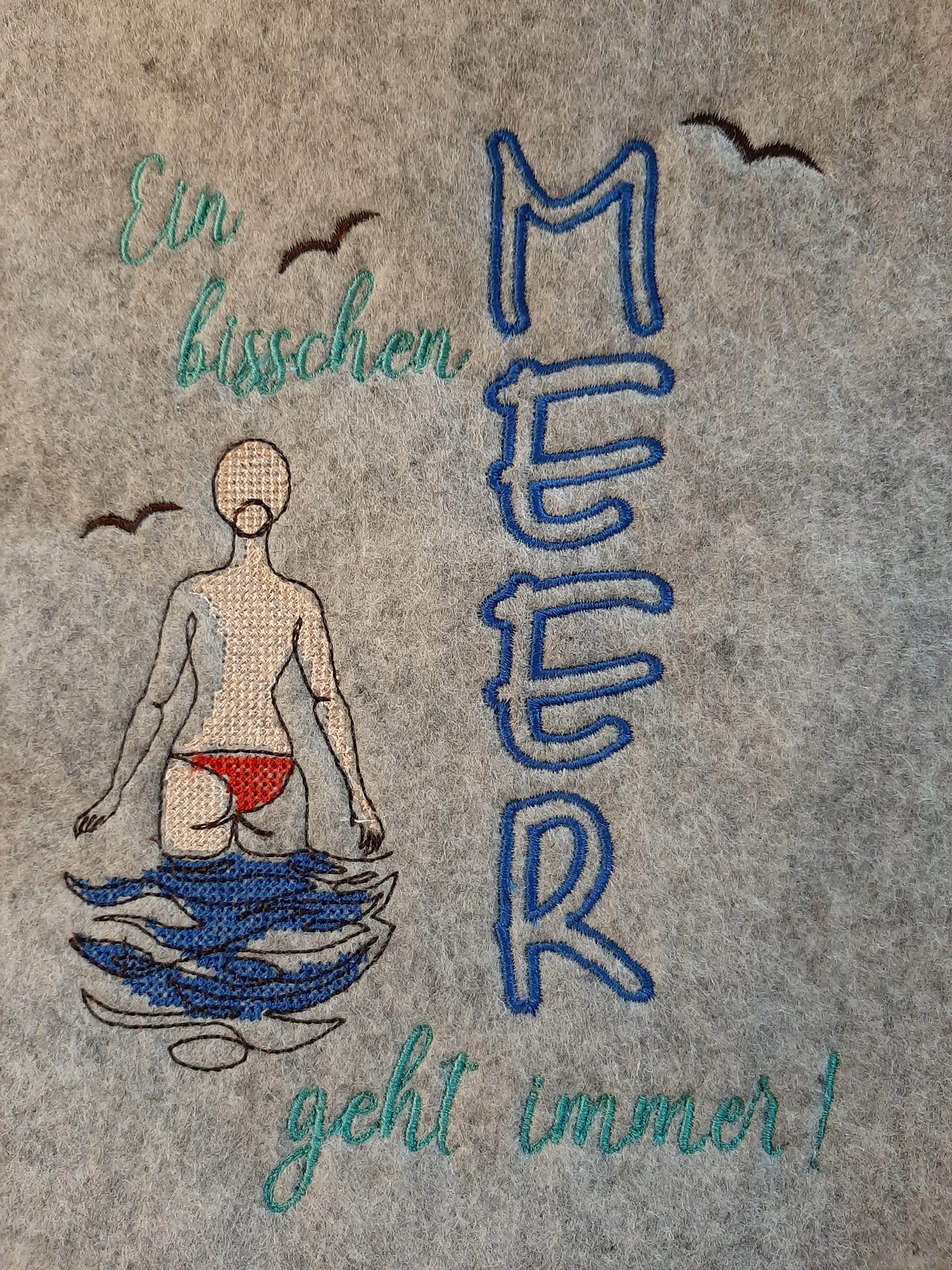 Stickdatei - Ein bisschen MEER geht immer (2 Größen) - Sewando