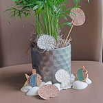9x Stickdatei Fossil Satinstick und ITH - Sewando