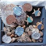 9x Stickdatei Muschel Satinstick und ITH - Sewando