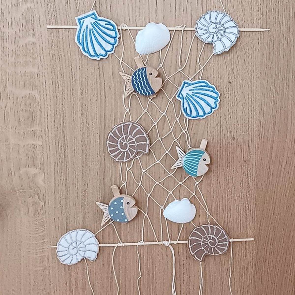 9x Stickdatei Fossil Satinstick und ITH - Sewando