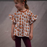 RUFFLE SWEATER LINA 80-164 - Sewando