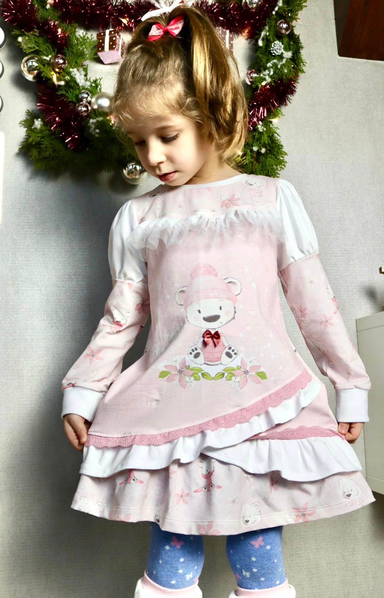 Schnittmuster Aya Pullover Kleid Gr. 80 bis 152 - Sewando