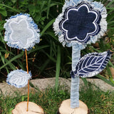 6x Stickdatei "Blatt" ITH Blätter für Blumenpieker