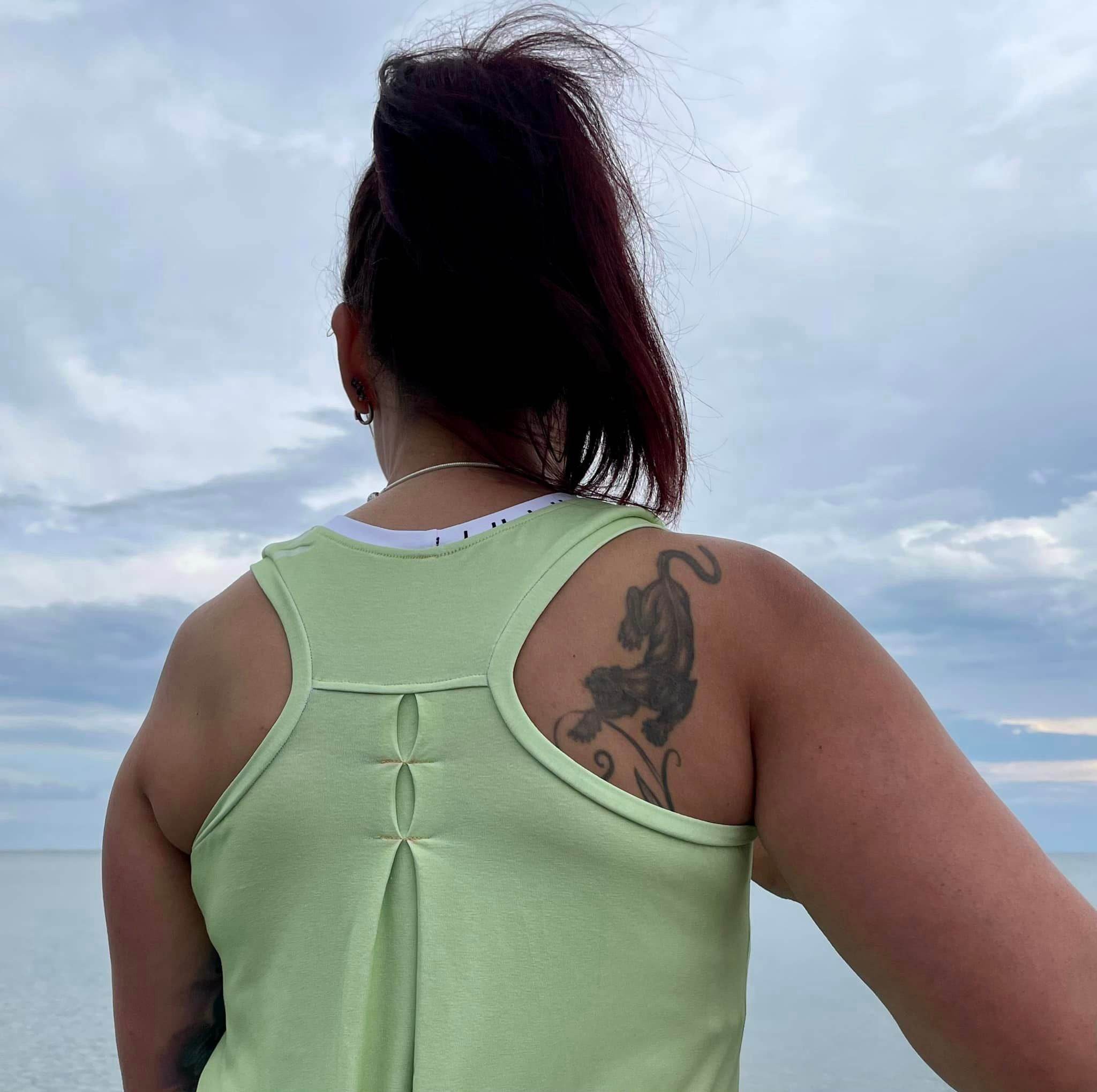 Schnittmuster Schlaf- und Strandkleid Racerback Kira für Damen Gr. 32-52 - Sewando